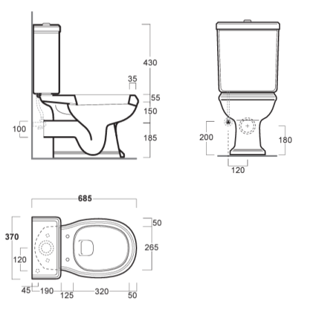 Унитаз SIMAS ARCADE напольный к бачку цвет белый AR831