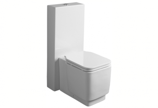 Унитаз SIMAS FLOW напольный приставной цвет белый FL61