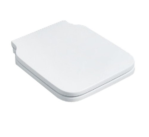 Сиденье с крышкой SIMAS FLOW цвет белый петли хром FL27