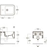 Биде SIMAS FLOW подвесное с одним отверстием цвет белый FL64/F85