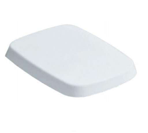 Сиденье с крышкой SIMAS EVOLUTION цвет белый петли хром EVO003