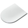 Сиденье с крышкой SIMAS TREVI с микролифтом быстросъемное цвет белый петли хром TR004