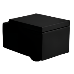 КОМПЛЕКТ Унитаз SIMAS FROZEN подвесной с креплением с сиденьем с крышкой с микролифтом цвет черный FZ18/F85.NE+FZ004.NE