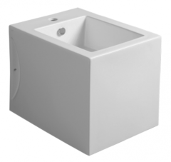 Биде SIMAS FROZEN Напольное приставное с одним намеченным отверстием в центре цвет белый FZ04