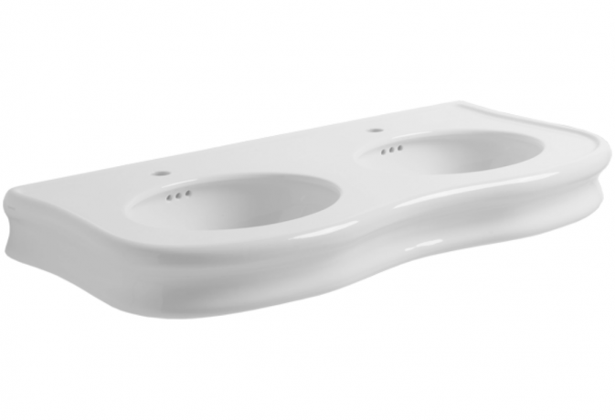 Раковина SIMAS LANTE подвесная или на консоль с одним отверстием цвет белый LA12