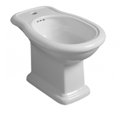 Биде SIMAS LANTE Напольное приставное с одним отверстием цвет белый LA04