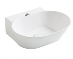Раковина SIMAS WAVE подвесная или накладная с 1 отверстием цвет белый WA06