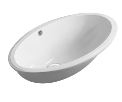 Раковина SIMAS LFT Spazio встраиваемая снизу без отверстий цвет белый LFT74