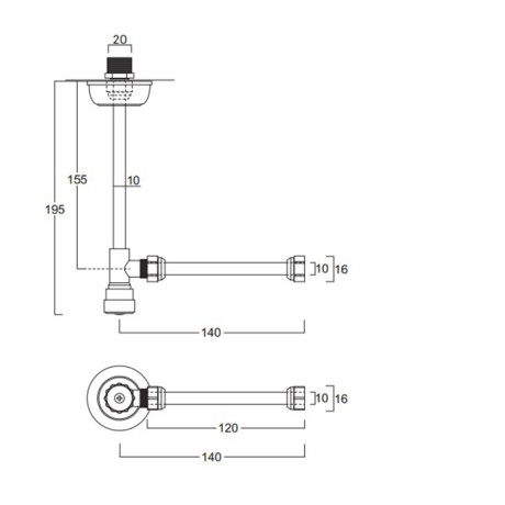 Угловой кран SIMAS 120006CR