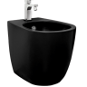 Биде SIMAS VIGNONI Напольное приставное с одним отверстием цвет черный матовый VI04.NM