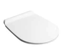 Сиденье с крышкой SIMAS VIGNONI с микролифтом быстросъемное цвет белый петли хром VI004