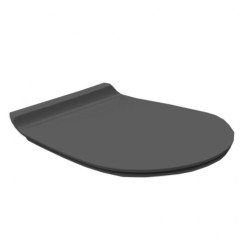 Сиденье с крышкой SIMAS VIGNONI с микролифтом быстросъемное цвет черный петли хром VI004.NE