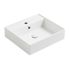 Раковина SIMAS AGILE подвесная или накладная с одним отверстием цвет белый AG51