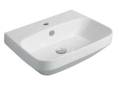 Раковина SIMAS BADEN BADEN подвесная или накладная с одним отверстием цвет белый BB10