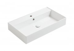 Раковина SIMAS AGILE подвесная или накладная с одним отверстием цвет белый AG81