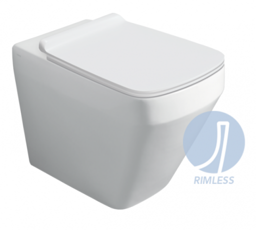 Унитаз SIMAS BADEN BADEN напольный приставной безободковый цвет белый BB01/F91