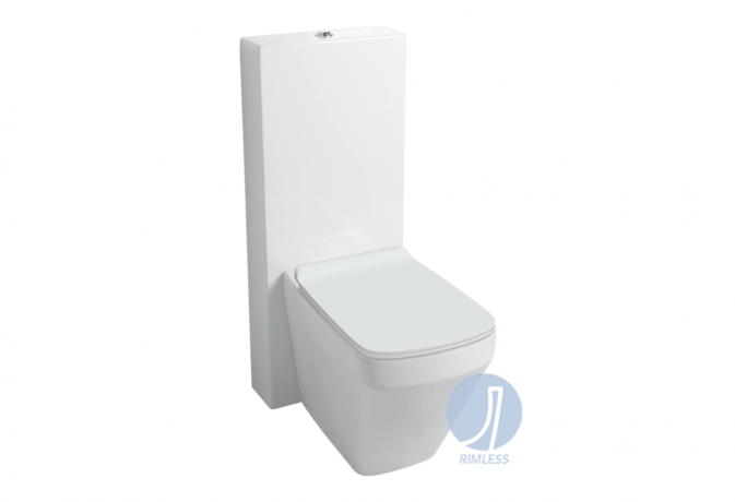 Унитаз SIMAS BADEN BADEN напольный приставной безободковый цвет белый BB01/F91