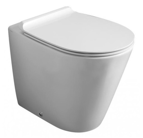 Унитаз SIMAS GAMBASSI напольный приставной безободковый цвет белый GA01