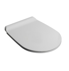 Сиденье с крышкой SIMAS GAMBASSI быстросъемное цвет белый петли хром GA003
