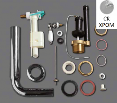 Механизм слива SIMAS с латунной трубой для среднего бачка с фронтальной ручкой смыва D23CR