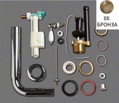 Механизм слива SIMAS с латунной трубой для среднего бачка с фронтальной ручкой смыва D23BR
