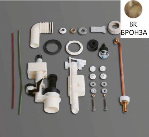 Механизм слива SIMAS для моноблочного бачка D25BR