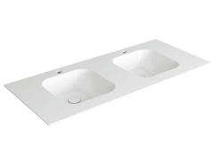 Раковина SIMAS WAVE подвесная на столешницу или на тумбу с одним отверстием цвет белый WA120